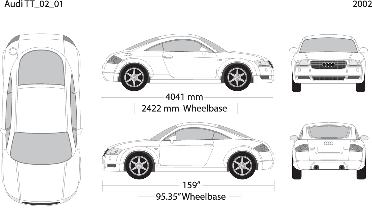 2002 Audi Tt V01 Vehicle Wrap Template