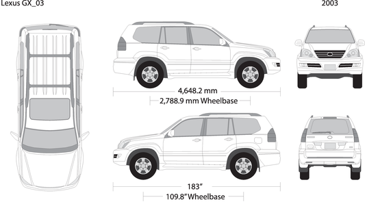 2003 Lexus Gx V03 Vehicle Wrap Template