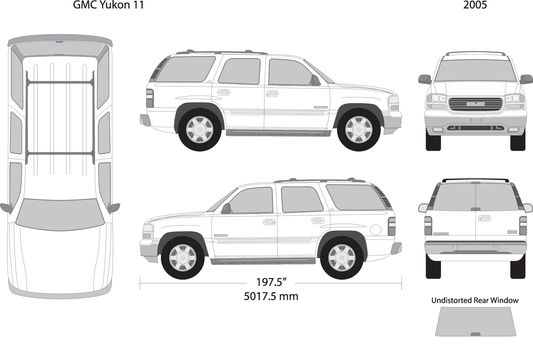 2005 Gmc Yukon V11 Vehicle Wrap Template