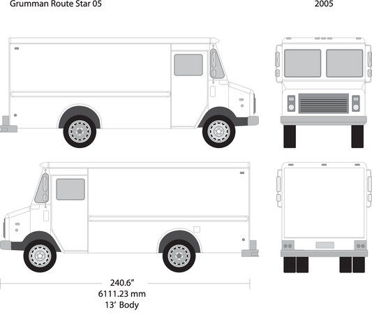2005 Grumman V05 Vehicle Wrap Template