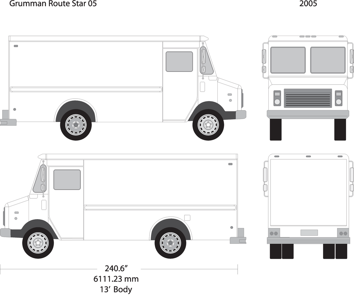 2005 Grumman V05 Vehicle Wrap Template