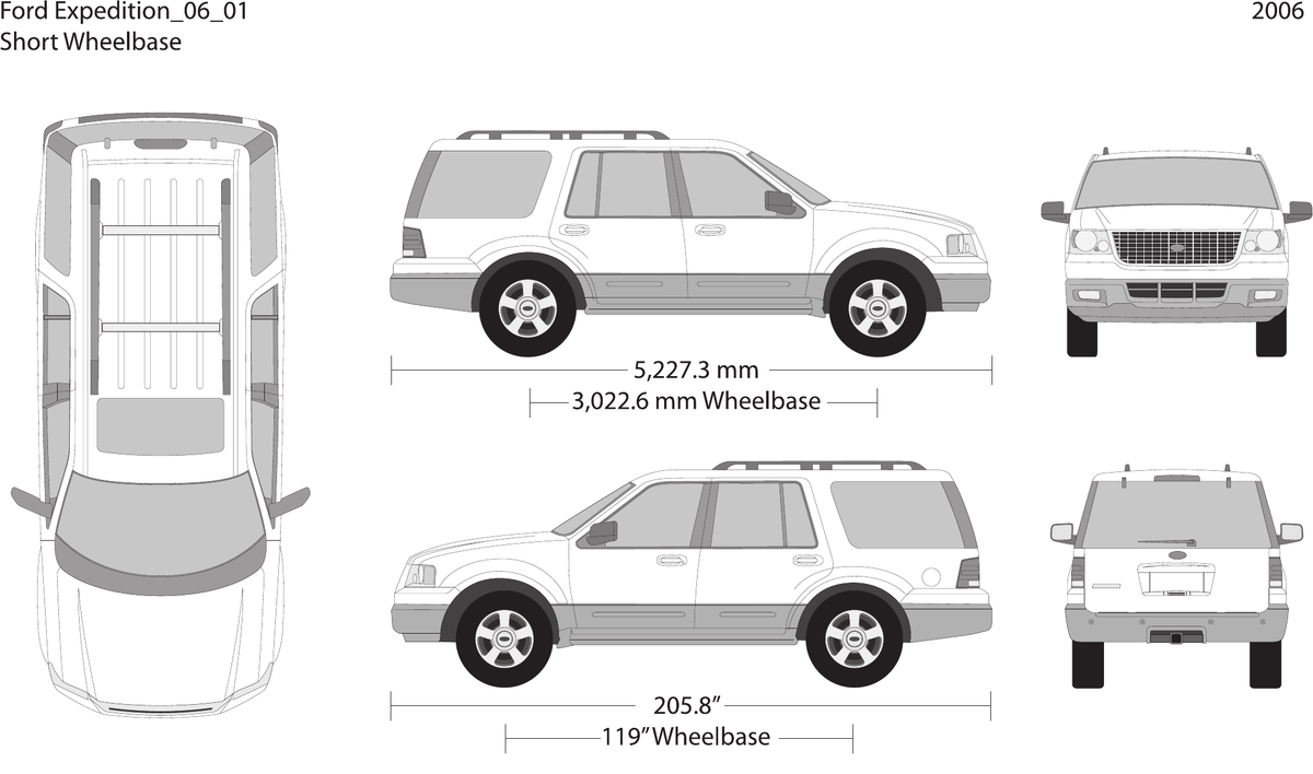 2006 Ford Expedition vector wrap template, Design-Ready PDF - GravBase