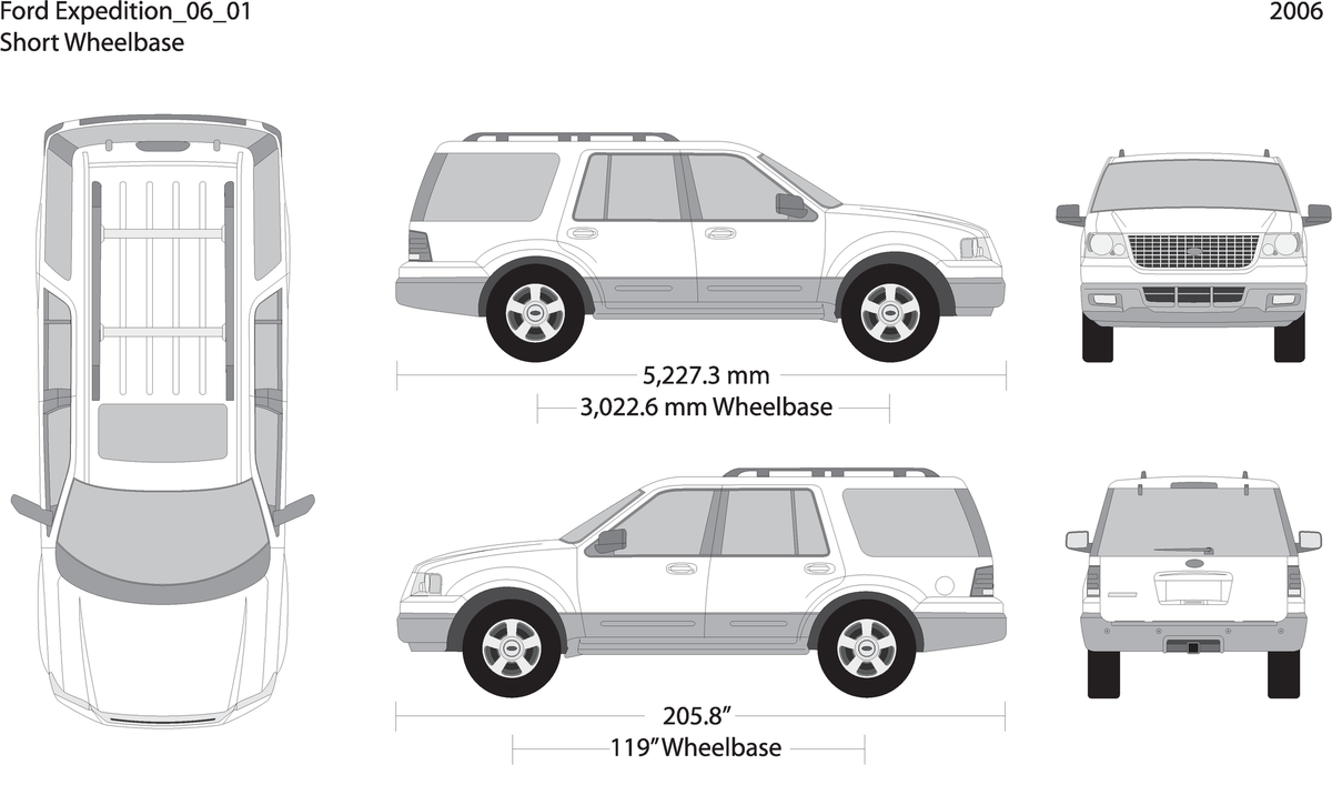 2006 Ford Expedition V01 Vehicle Wrap Template