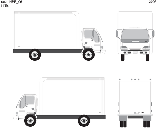 2006 Isuzu Npr V06 Vehicle Wrap Template