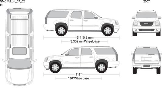 2007 Gmc Yukon V02 Vehicle Wrap Template
