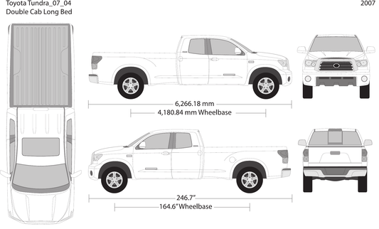 2007 Toyota Tundra Vector Wrap Template - GravBase