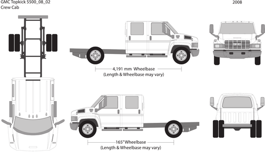 2008 GMC Topkick 5500 Vector Wrap Template - GravBase