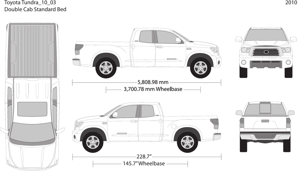 2010 Toyota Tundra vector wrap template V03, Design-Ready PDF - GravBase