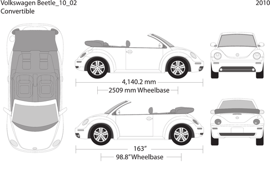 2010 Volkswagen Beetle vector wrap template V02, Design-Ready PDF - GravBase
