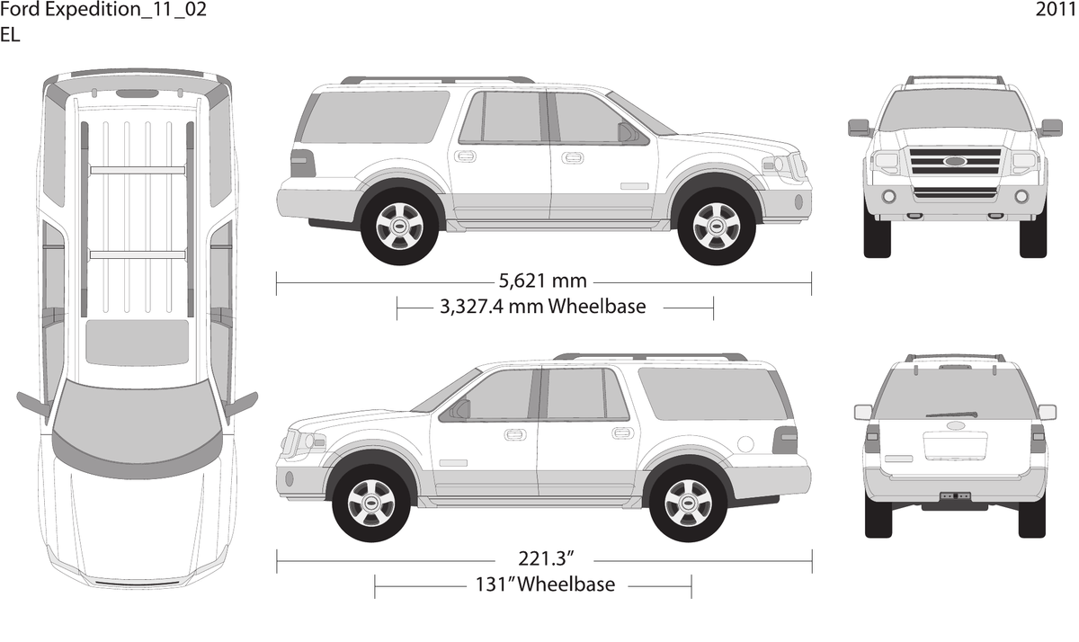 2011 Ford Expedition vector wrap template V02, Design-Ready PDF - GravBase