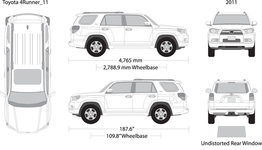 2011 Toyota 4 Runner V11 Vehicle Wrap Template