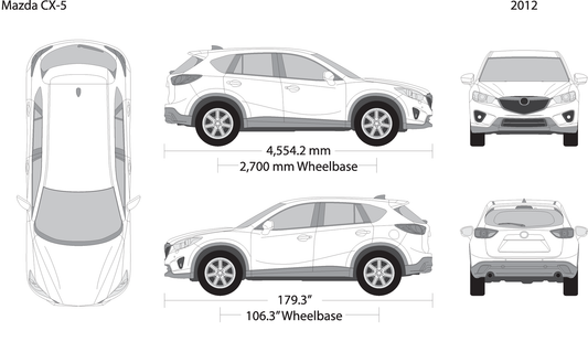 2012 Mazda Cx 5 V12 Vehicle Wrap Template