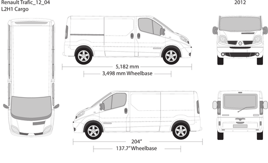 2012 Renault Trafic vector wrap template V04, Design-Ready PDF - GravBase
