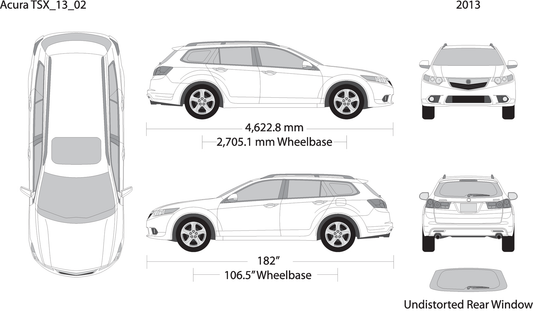 2013 Acura Tsx V02 Vehicle Wrap Template
