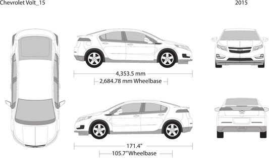 2015 Chevy Volt Vector Wrap Template - GravBase