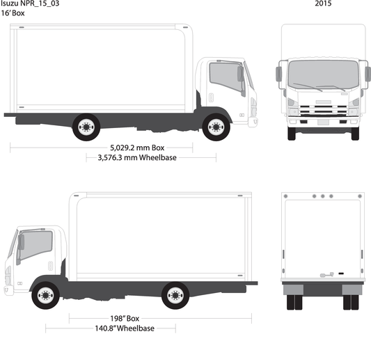 2015 Isuzu Npr V03 Vehicle Wrap Template