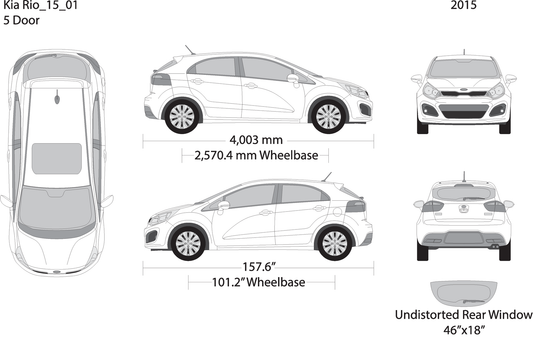 2015 Kia Rio5 V01 Vehicle Wrap Template