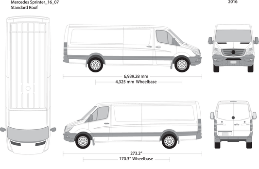 2016 Mercedes Sprinter V07 Vehicle Wrap Template