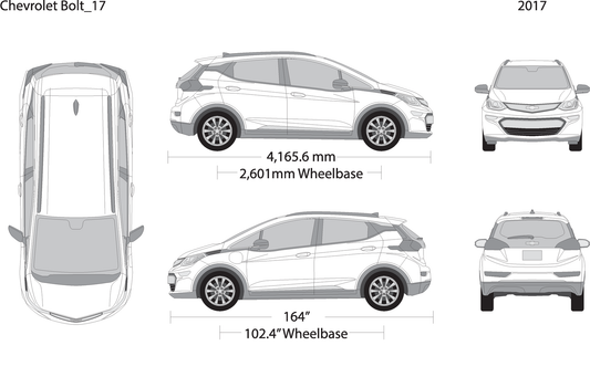 2017 Chevy Bolt V17 Vehicle Wrap Template