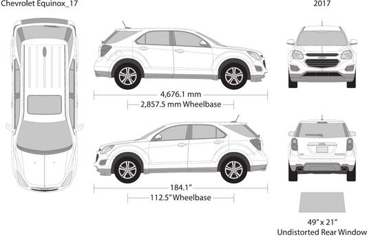 2017 Chevy Equinox vector wrap template, Design-Ready PDF - GravBase
