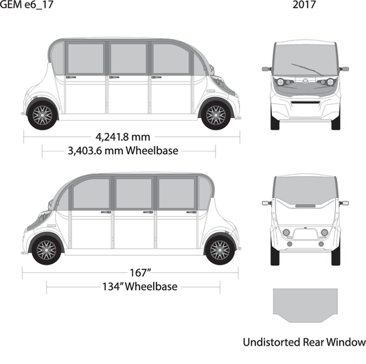 2017 Gem E6 V17 Vehicle Wrap Template
