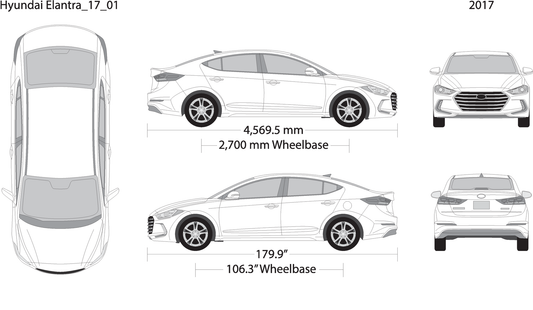 2017 Hyundai Elantra V01 Vehicle Wrap Template