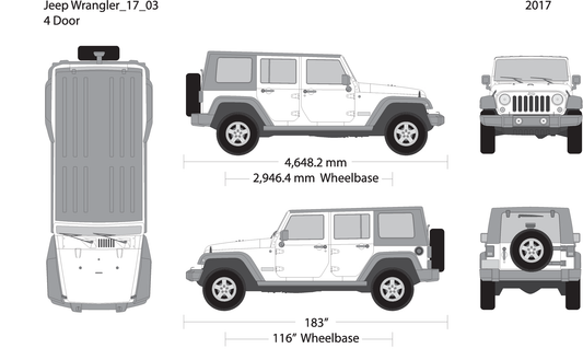 2017 Jeep Wrangler V03 Vehicle Wrap Template