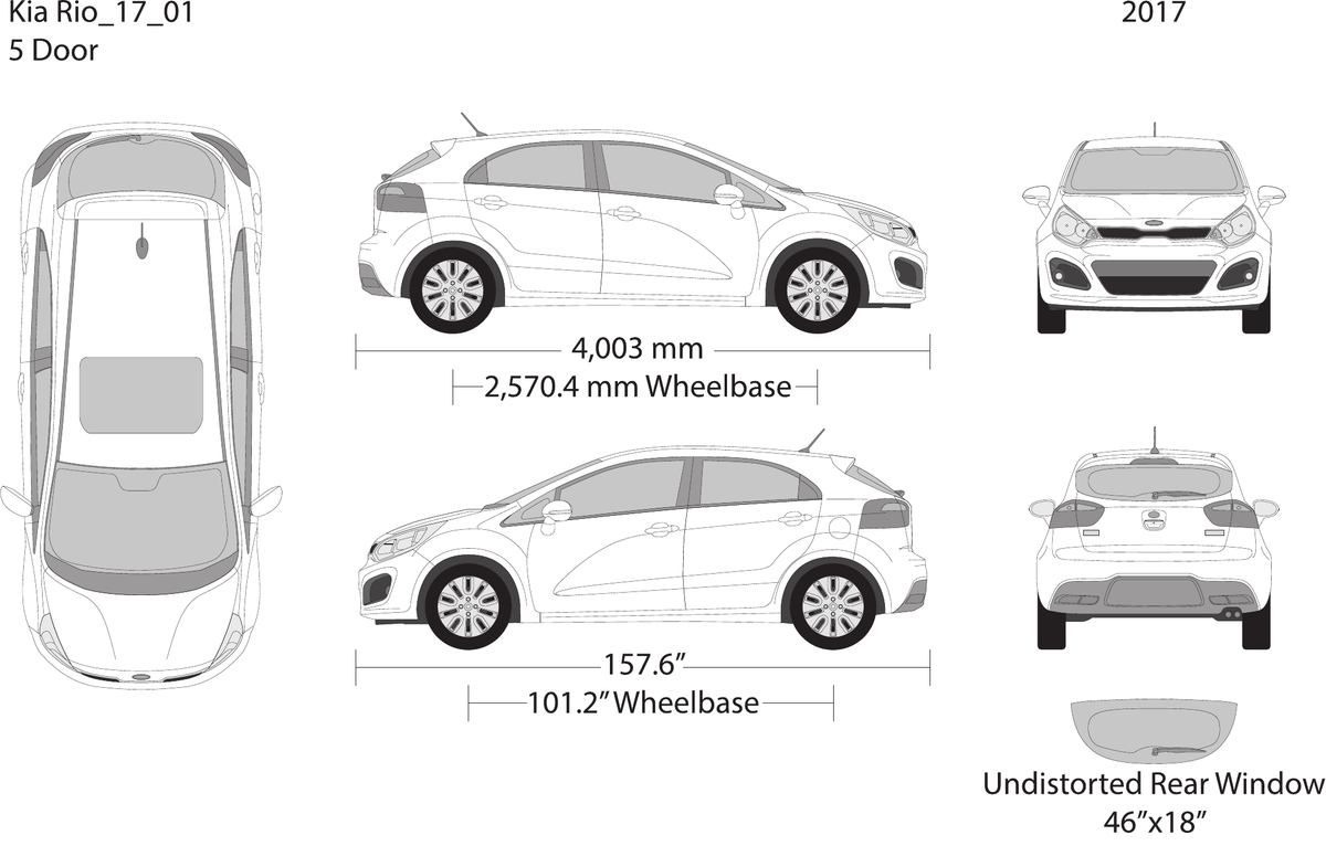 2017 Kia Rio5 Vector Wrap Template - GravBase