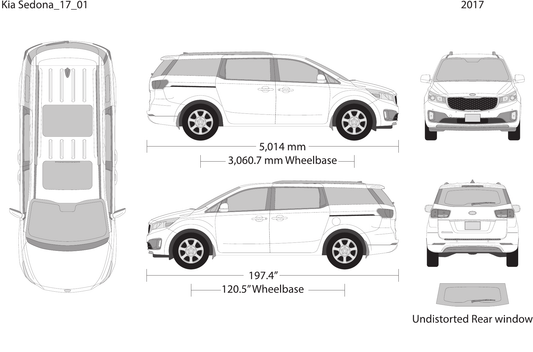 2017 Kia Sedona vector wrap template, Design-Ready PDF - GravBase