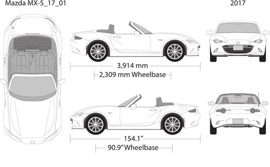 2017 Mazda MX-5 Vector Wrap Template - GravBase