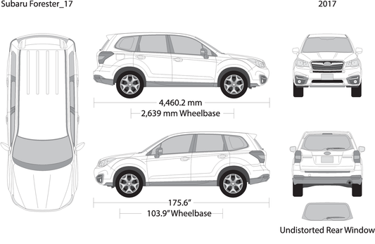 2017 Subaru Forester V17 Vehicle Wrap Template