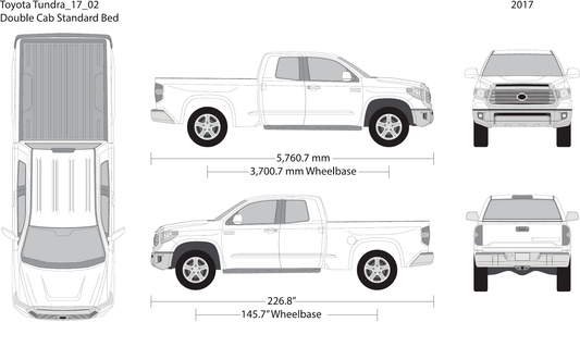 2017 Toyota Tundra vector wrap template V02, Design-Ready PDF - GravBase