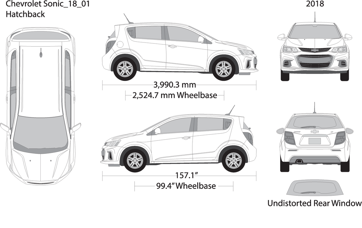 2018 Chevy Sonic V01 Vehicle Wrap Template