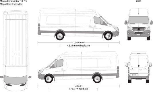 2018 Mercedes Sprinter Vector Wrap Template - GravBase