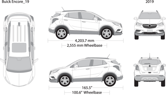 2019 Buick Encore V19 Vehicle Wrap Template