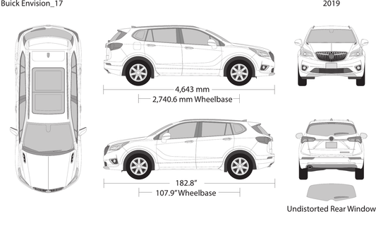2019 Buick Envision vector wrap template, Design-Ready PDF - GravBase