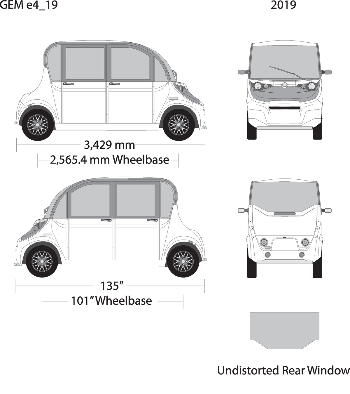 2019 Gem E4 V19 Vehicle Wrap Template