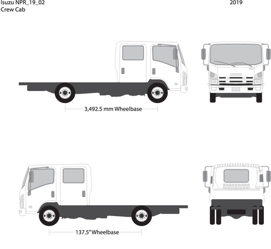2019 Isuzu Npr V02 Vehicle Wrap Template