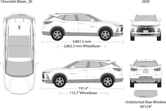 2020 Chevy Blazer vector wrap template, Design-Ready PDF - GravBase