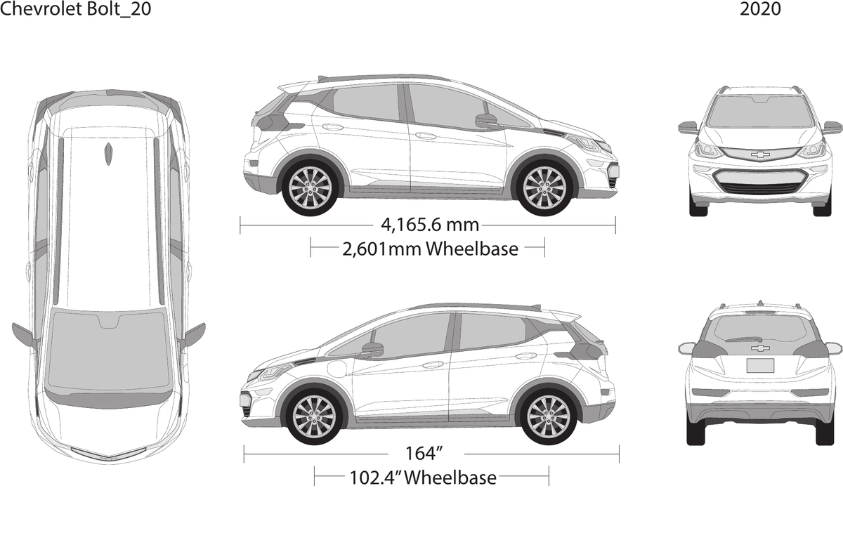 2020 Chevy Bolt vector wrap template, Design-Ready PDF - GravBase