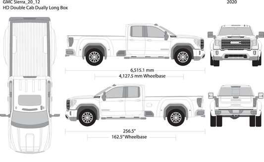 2020 Gmc Sierra 2500 3500 Hd V12 Vehicle Wrap Template