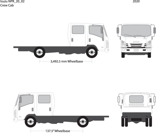2020 Isuzu Npr V02 Vehicle Wrap Template
