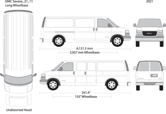 2021 Gmc Savana V11 Vehicle Wrap Template