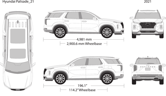 2021 Hyundai Palisade Vector Wrap Template - GravBase