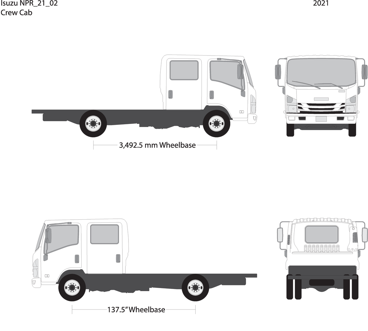 2021 Isuzu Npr V02 Vehicle Wrap Template