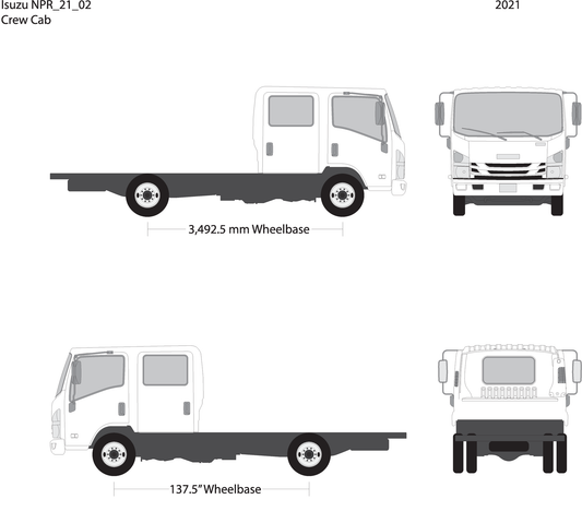 2021 Isuzu Npr V02 Vehicle Wrap Template