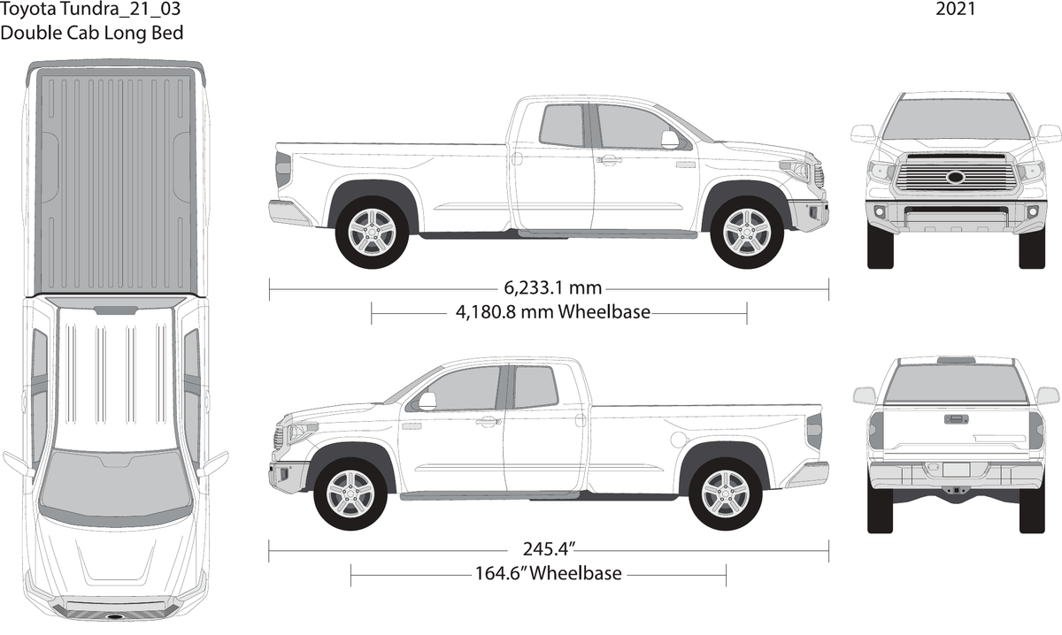 2021 Toyota Tundra vector wrap template V03, Design-Ready PDF - GravBase