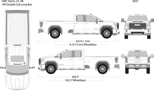 2022 Gmc Sierra 2500 3500 Hd V08 Vehicle Wrap Template