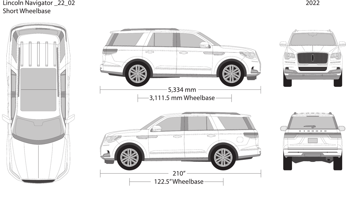 2022 Lincoln Navigator vector wrap template V02, Design-Ready PDF - GravBase