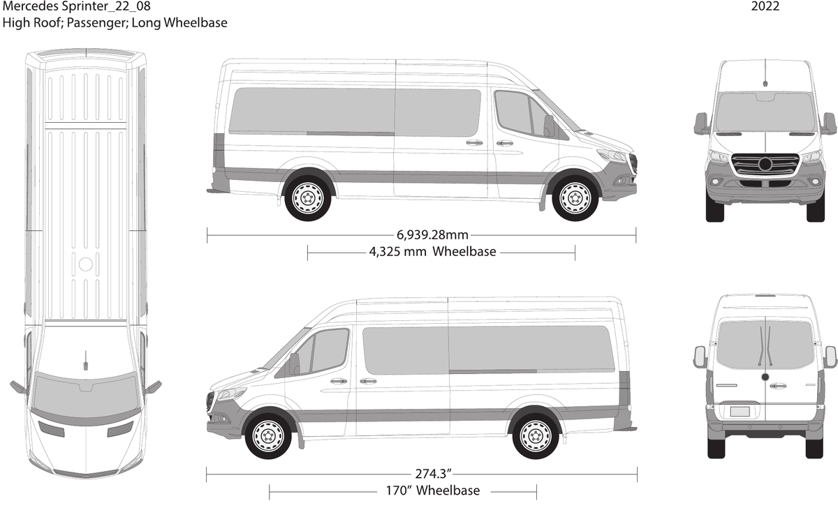 2022 Mercedes Sprinter vector wrap template V08, Design-Ready PDF - GravBase
